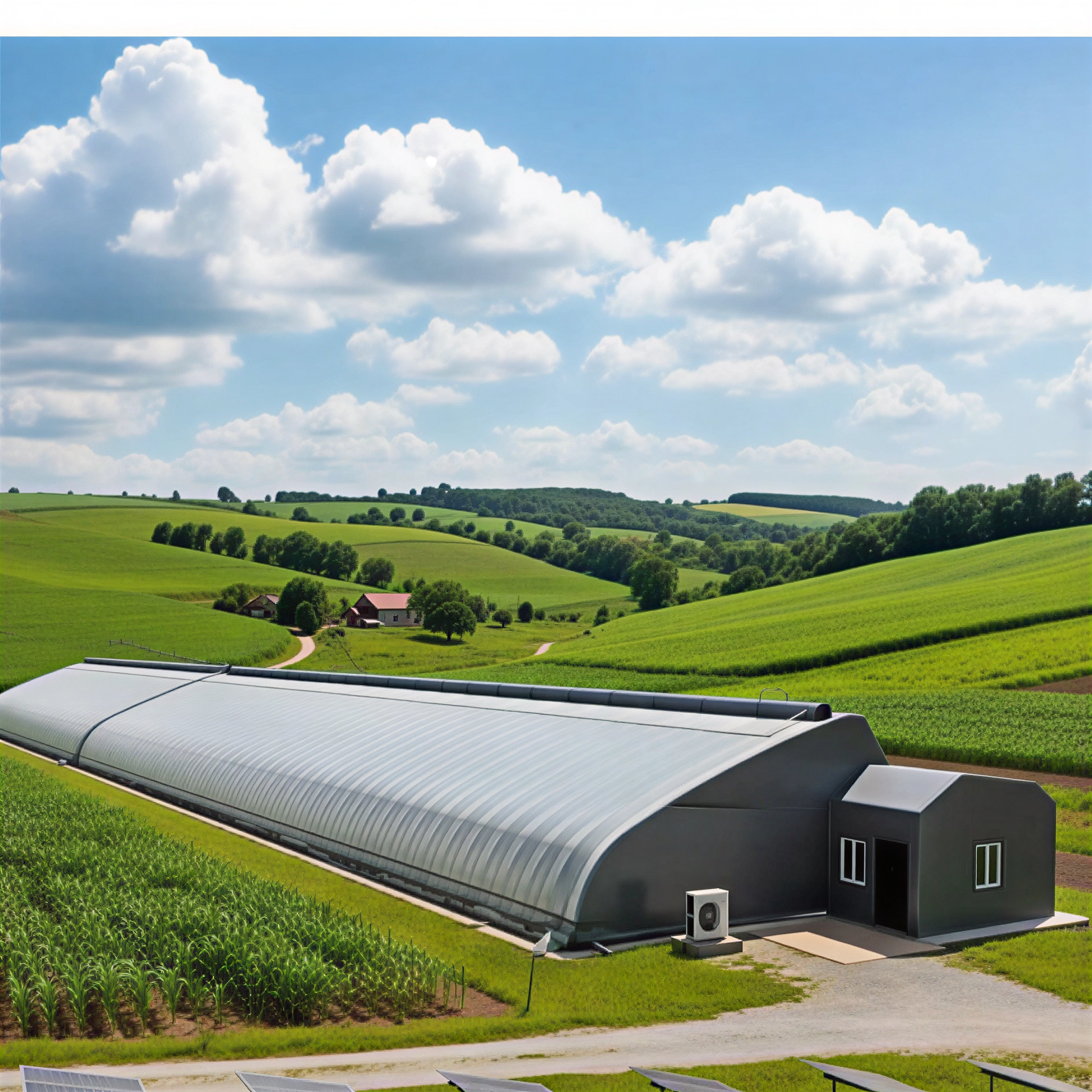 Single Slope Greenhouse