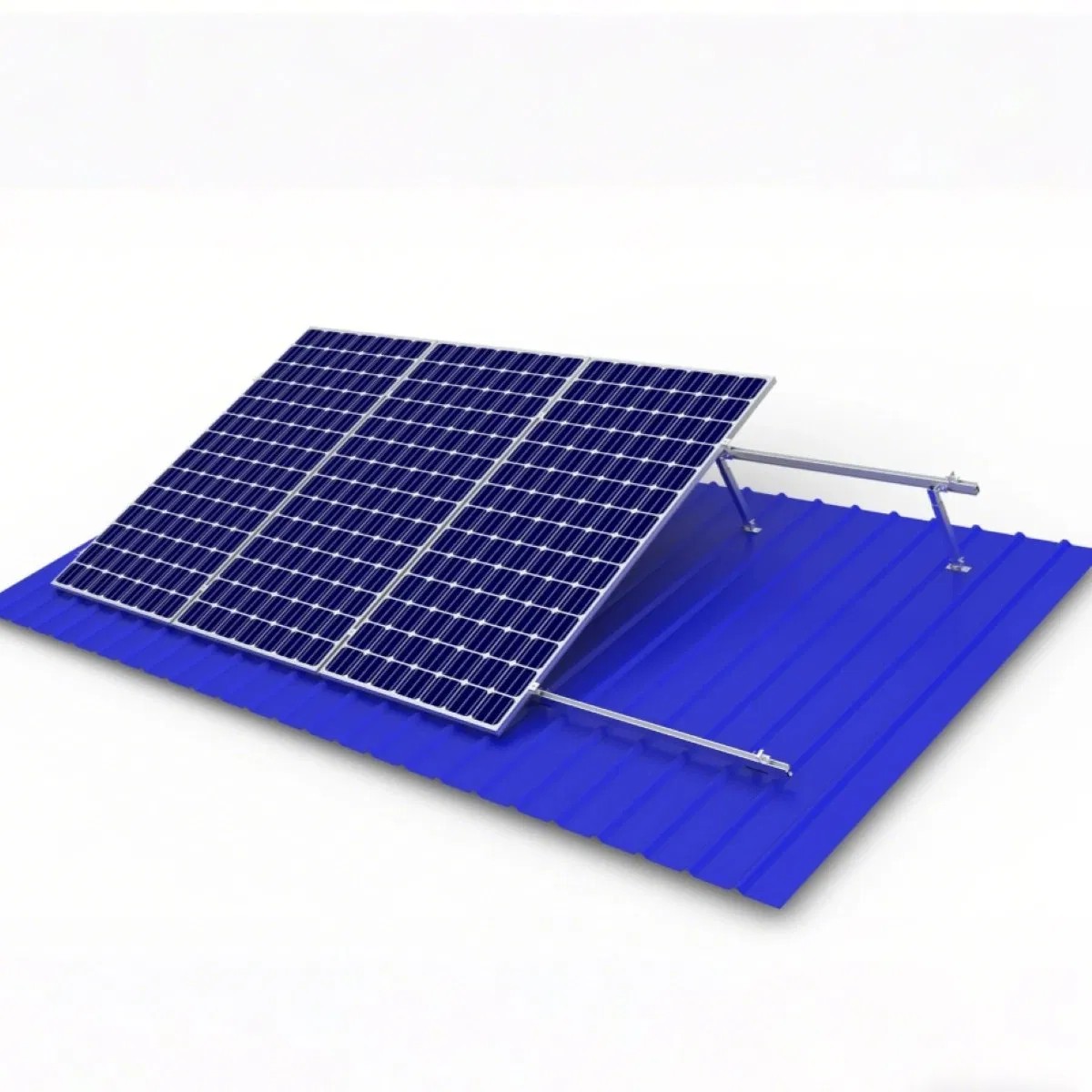 Color steel tile roof solar bracket